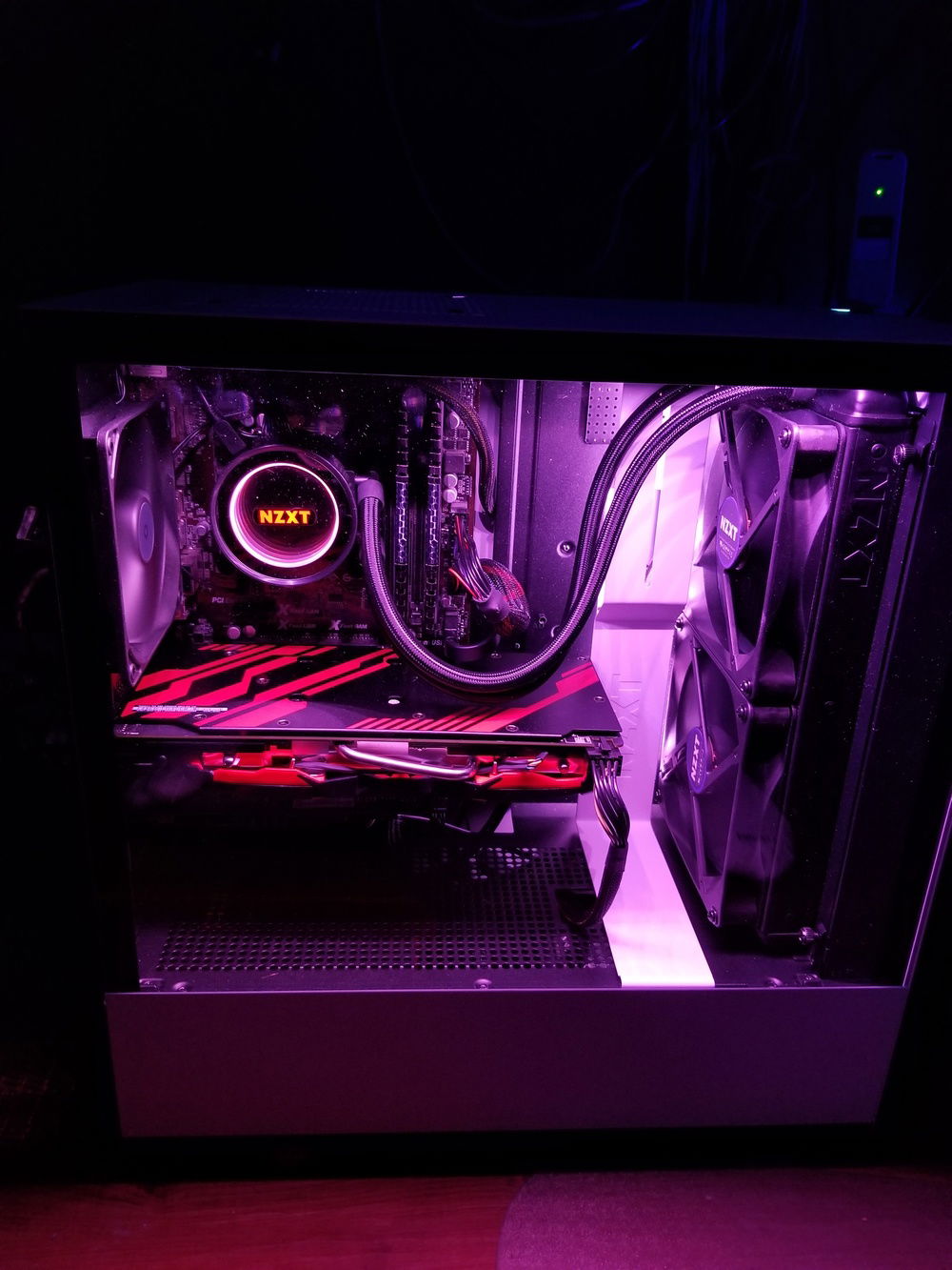 Closer look at the inside of the case