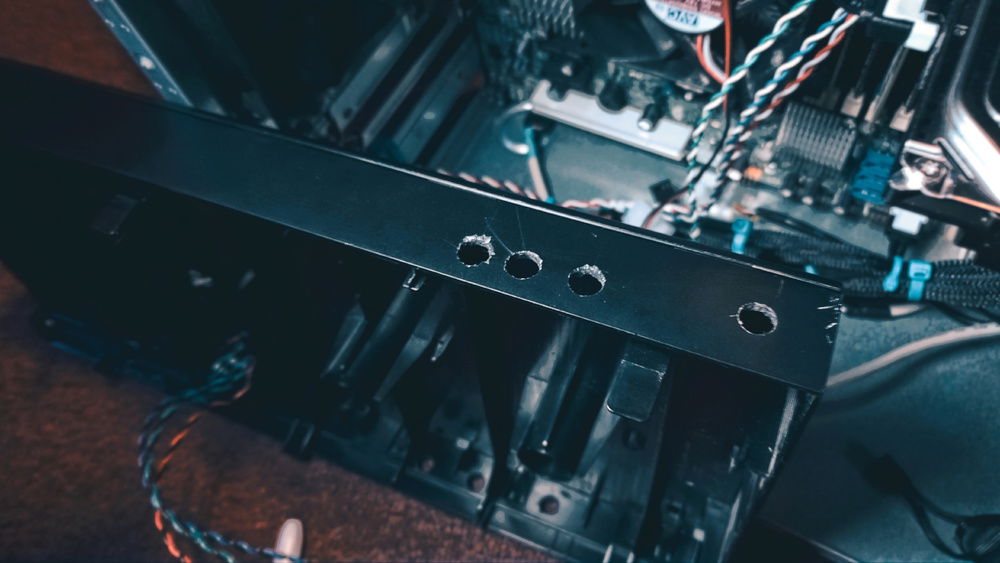 Holes  at the front for better airflow