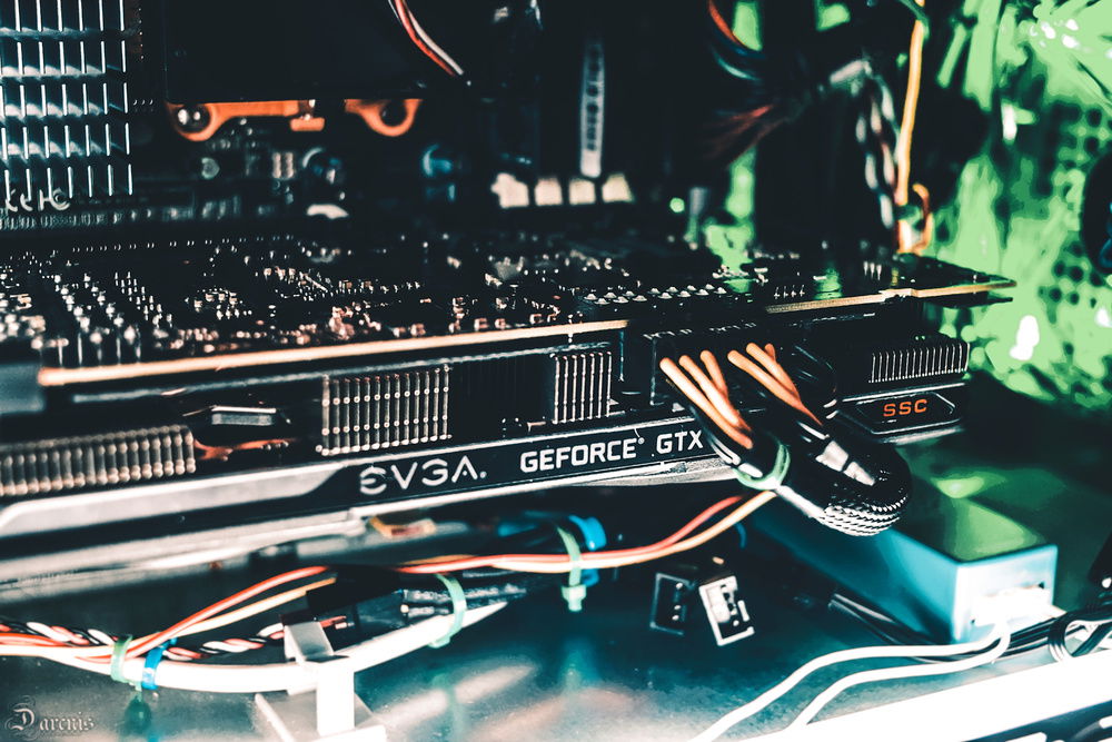 GPU mounted and wired