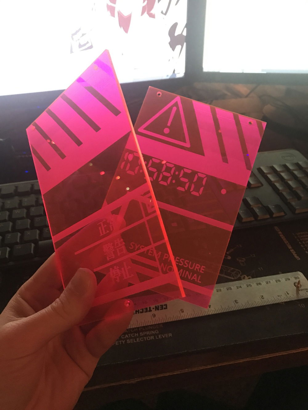 Laser-etched hard disc covers