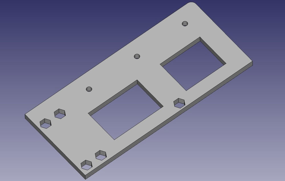 This picture is 3D model of bracket.