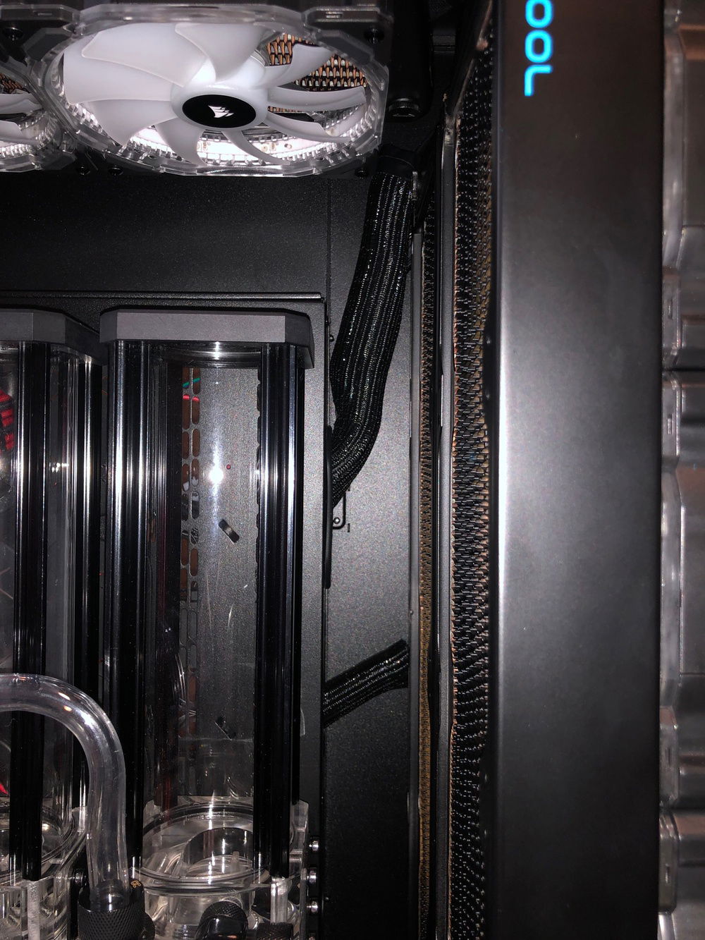 update 3/25/2019 added cable wraps to all wires that are visible inside to try and get them to blend in