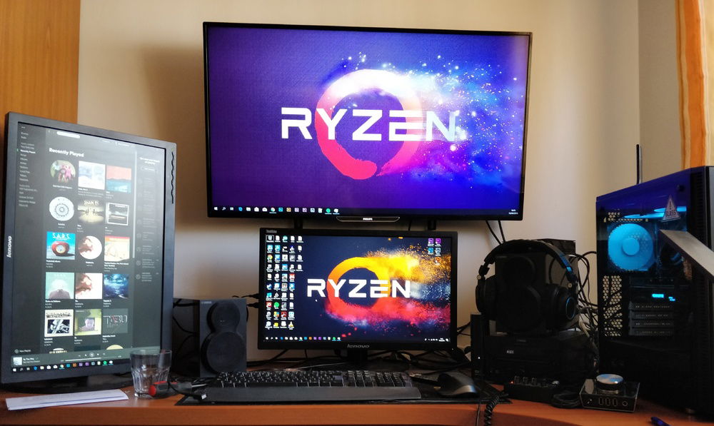 Setup when i had my pc at home