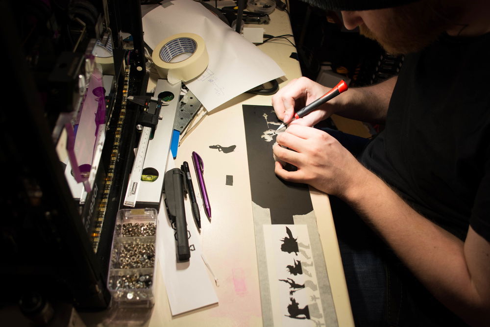 Making the lower cover took the whole day from making the characters on wowheads dressing room to sizing and placing them in the right place.