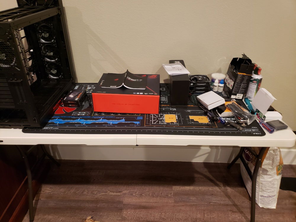 Have to protect that fancy new table.