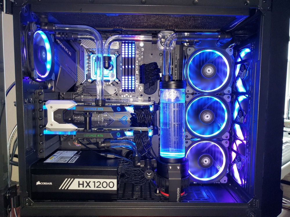 Could use some cable management but I is tired