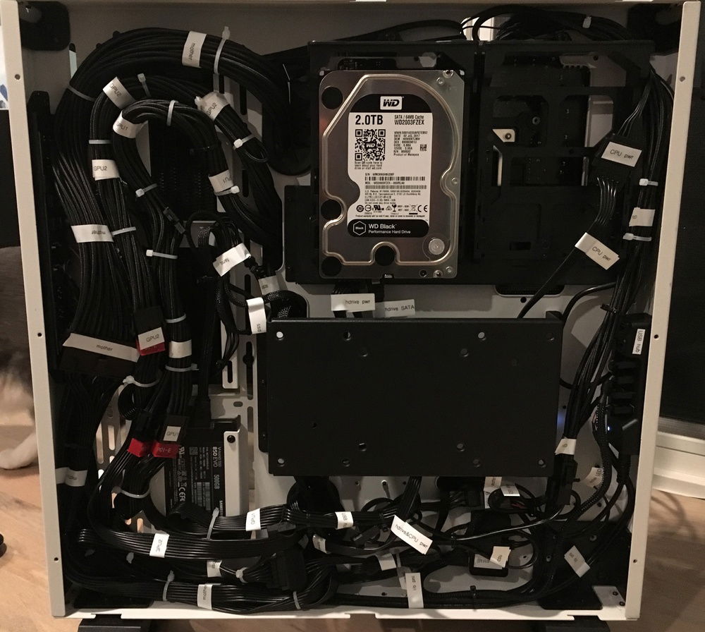 Cable management in the back of my case.