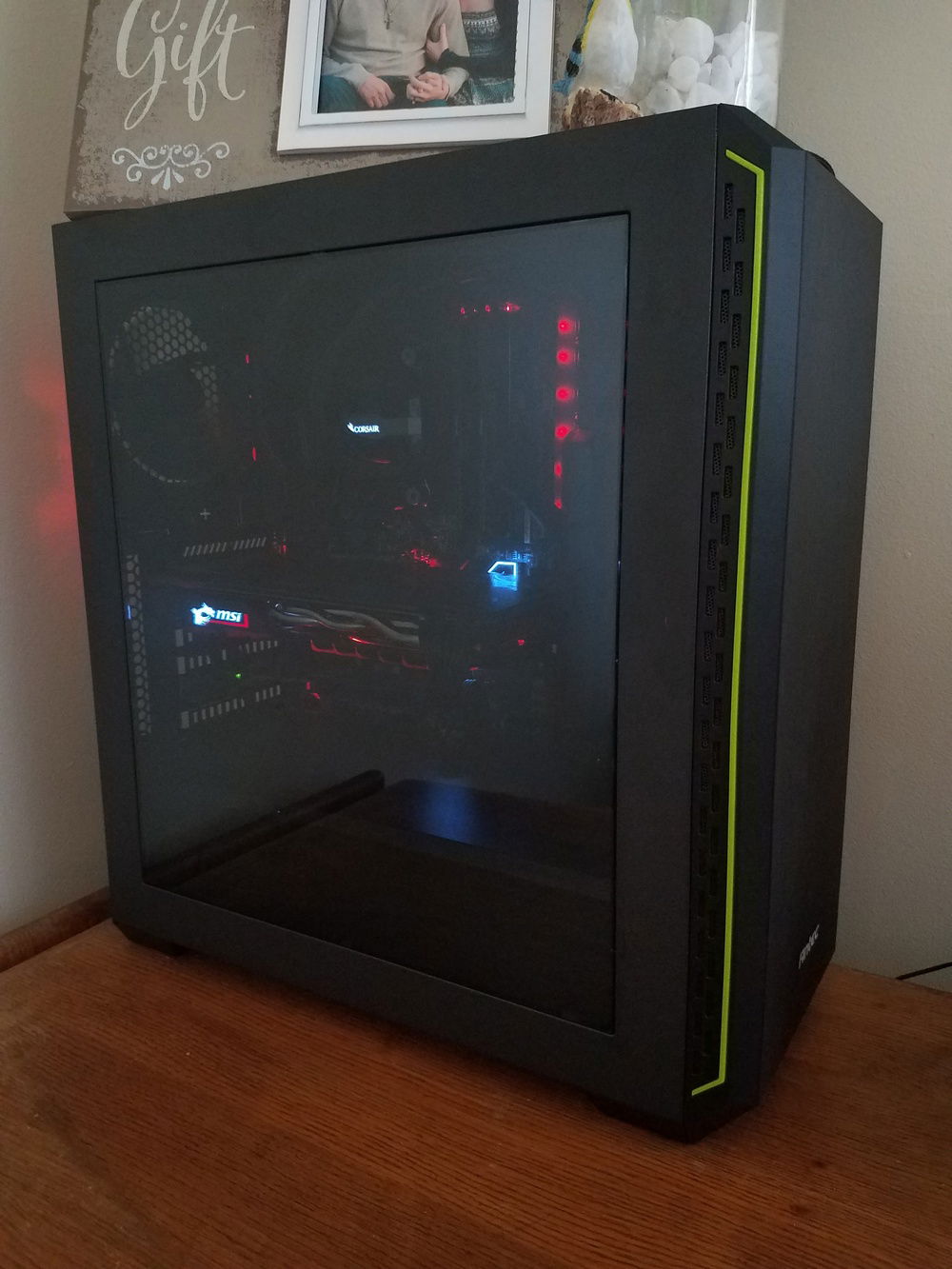 The case has a slightly tinted side panel, making it just dark enough.