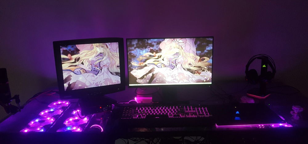 Overall Picture with Monitors and Peripherals Added.