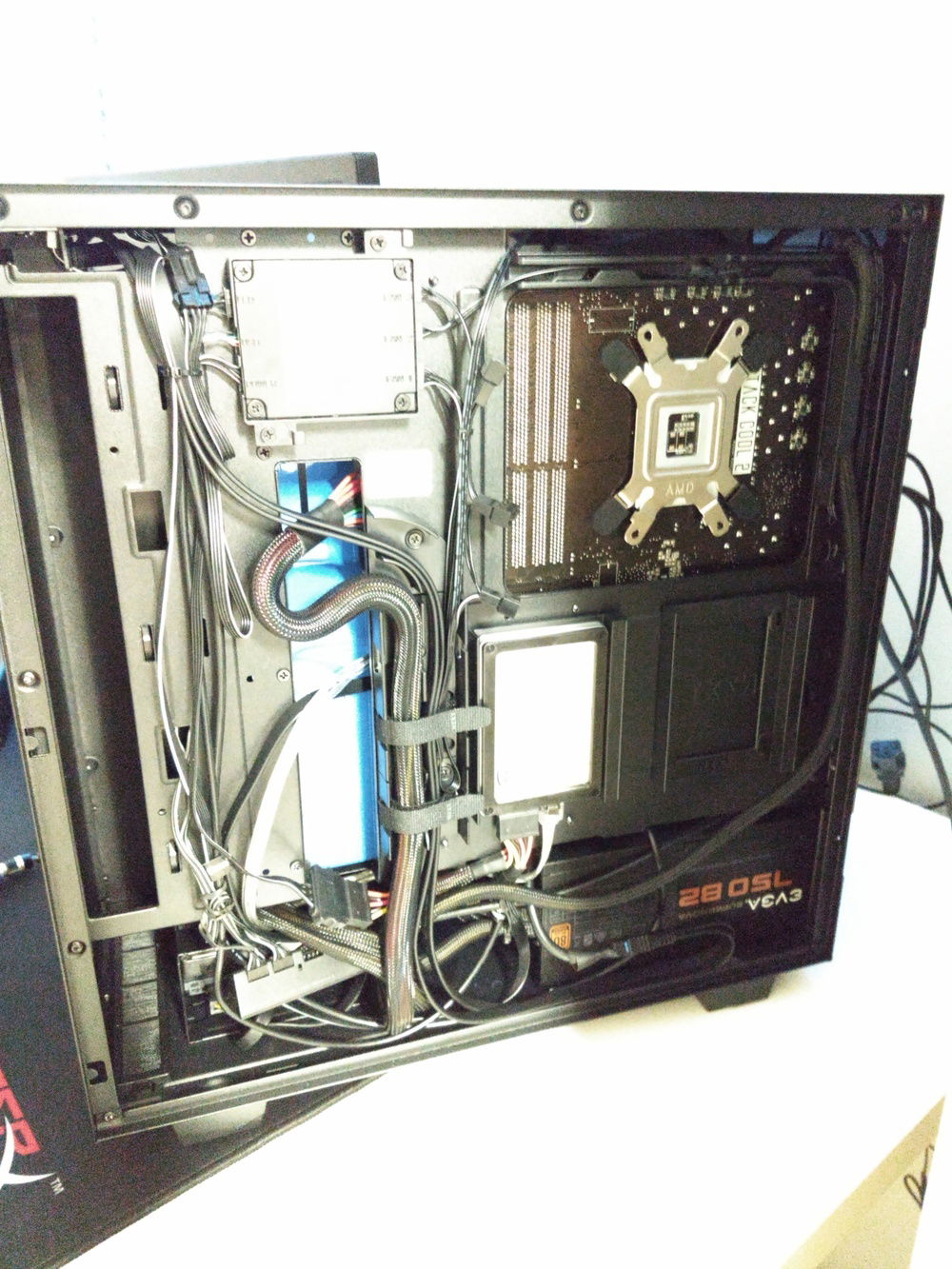 Technically my "first" from 0-100 build by myself, so was pretty proud of my cable management, decided to share :) NZXT helped a lot, of course