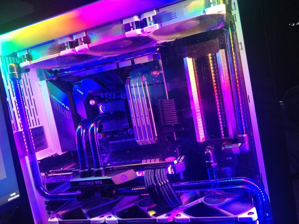 144 LED per metre addressable RGB strip, don't worry it's usually set to white.