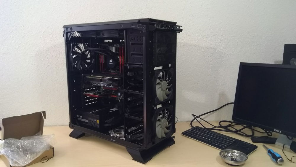 Instead went with no LED Corsair standard case fan.