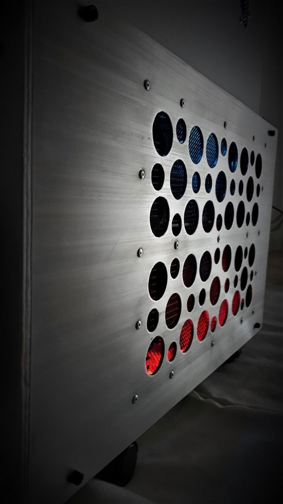 Custom Rads cover ( Brushed Aluminum panel + Galvanized Steel mesh )