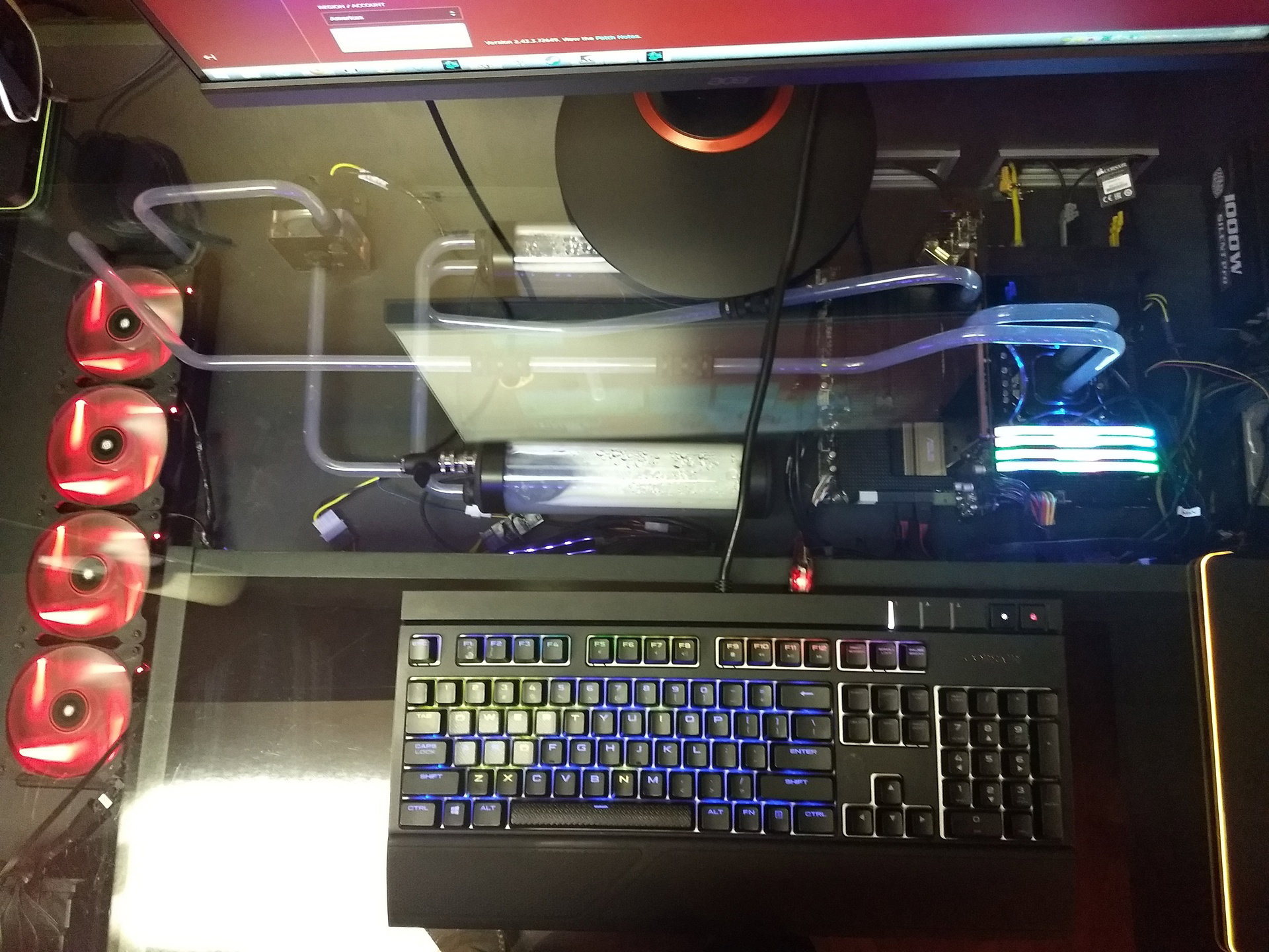 In desk UV water cooled Gaming PC » builds.gg