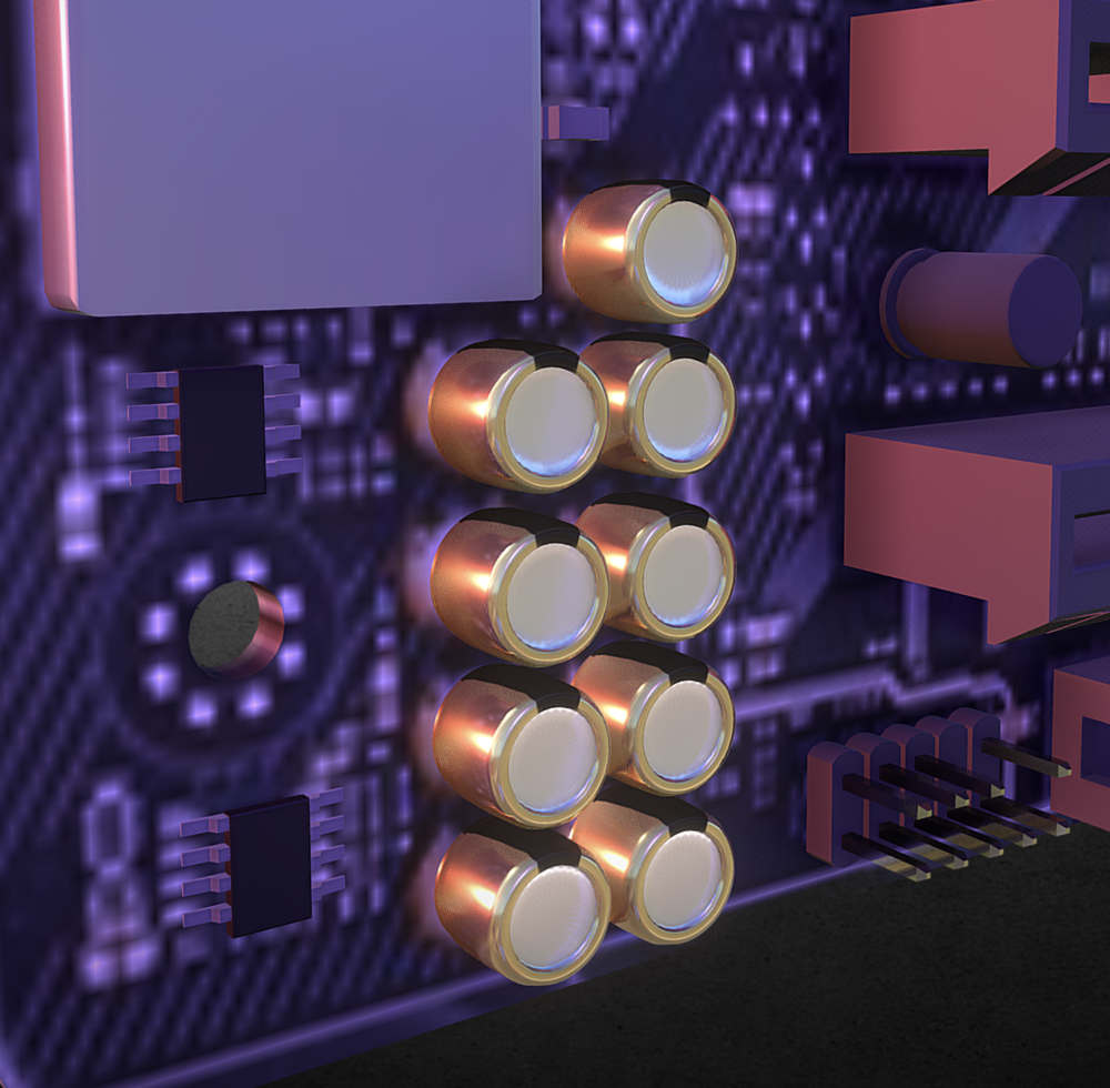 Mobo Capacitor Detail