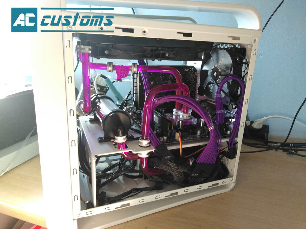 New purple cable extensions.