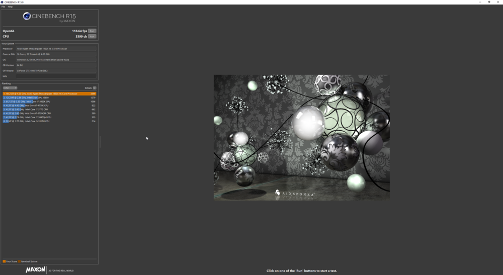 4.0Ghz Cinebench R15