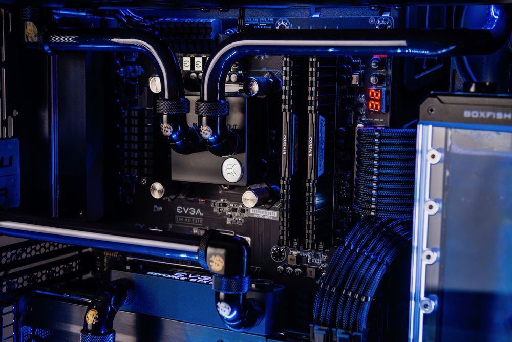 Close up of CPU and wiring