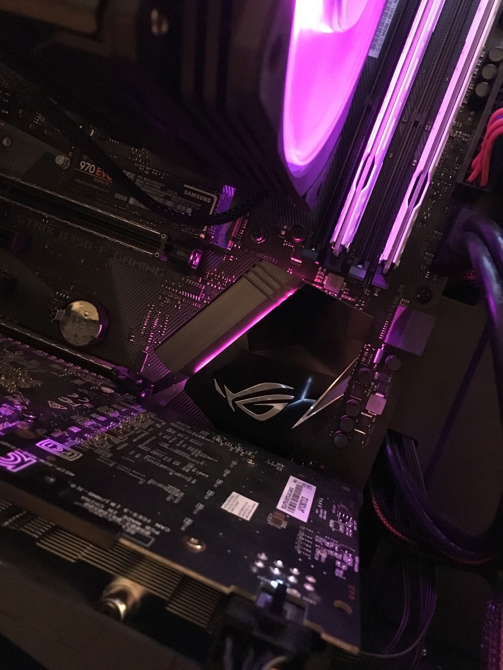Wanted to see the ROG logo on the mobo so that’s why I used the second pci-e slot