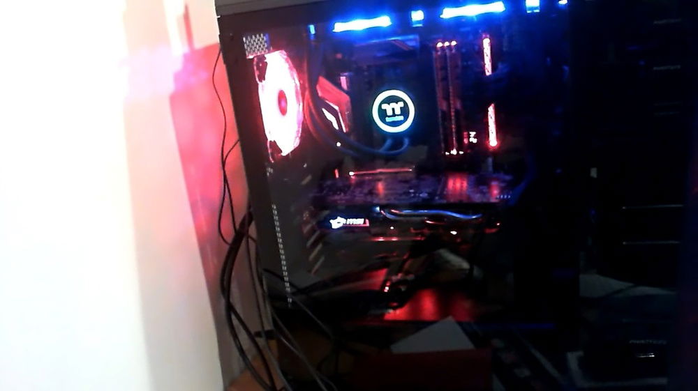 this is the tower and I know you cant see it overly well but that's because my camera is a potato and due a serious upgrade soon
