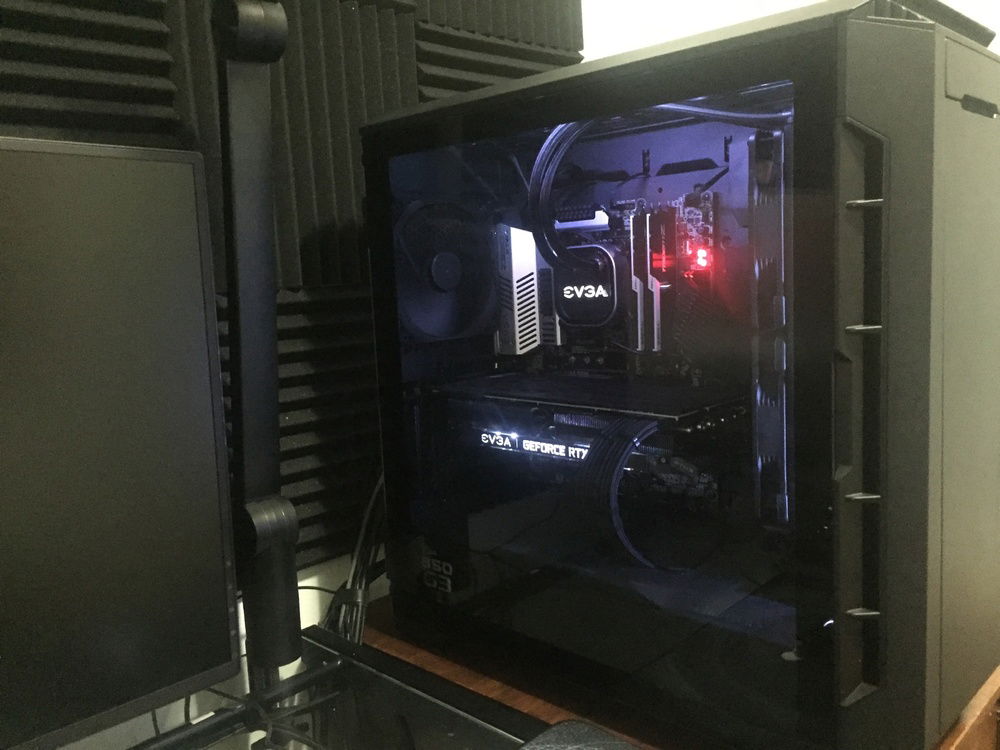 Updated with some minimal lighting and push/pull fans on the AIO cooler.