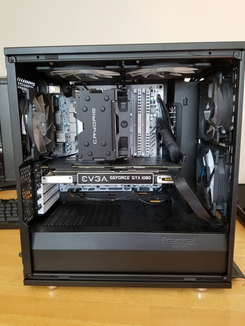 Ive cleaned up the wires on the bottom to use the shroud.