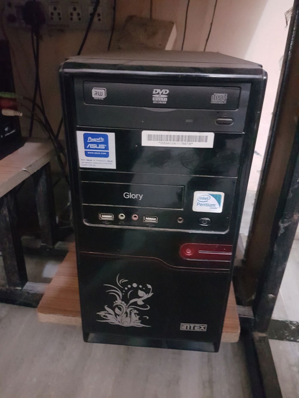 Intex brand CPU with some stickers by me