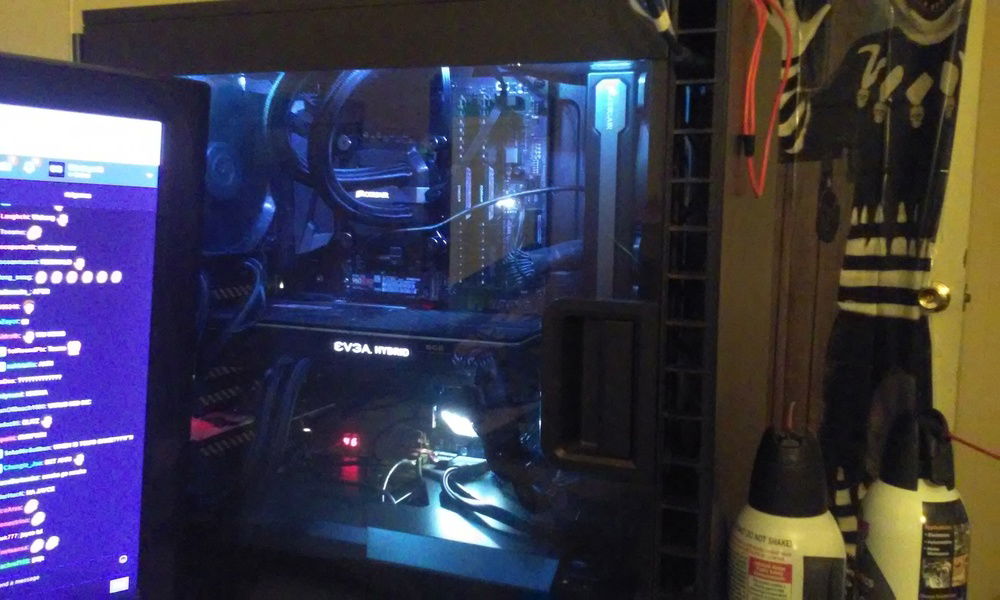 side panel with lazy cable managment