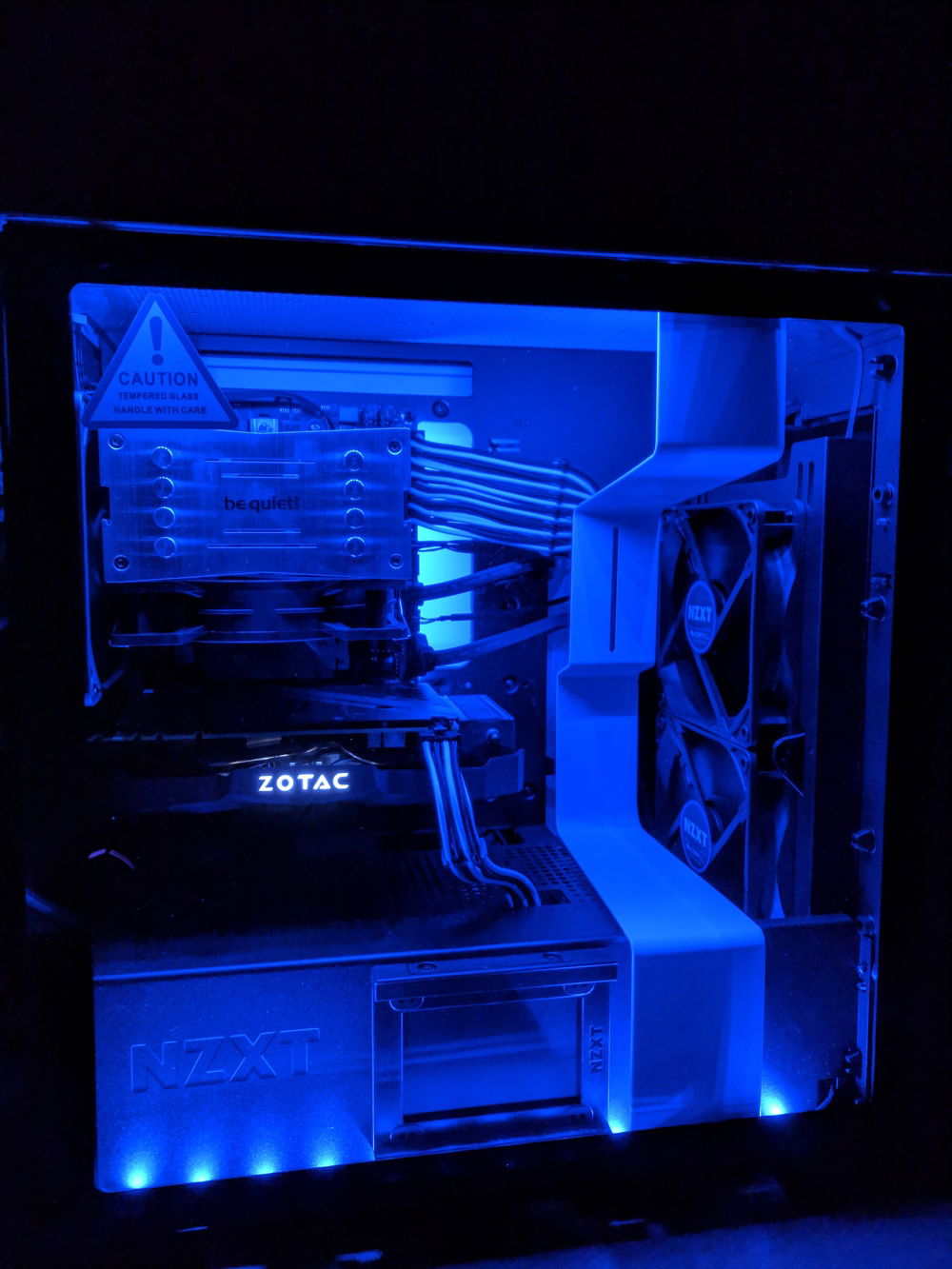 The build in blue