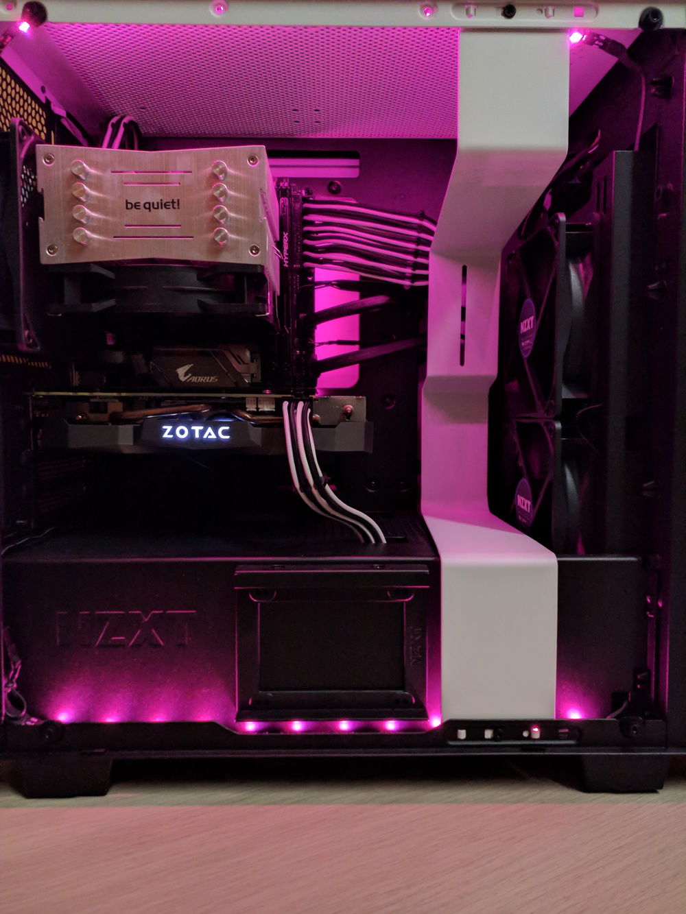 Without side panel during RGB cycle