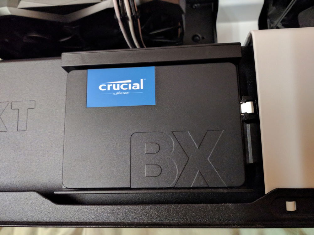 the SSD in the build