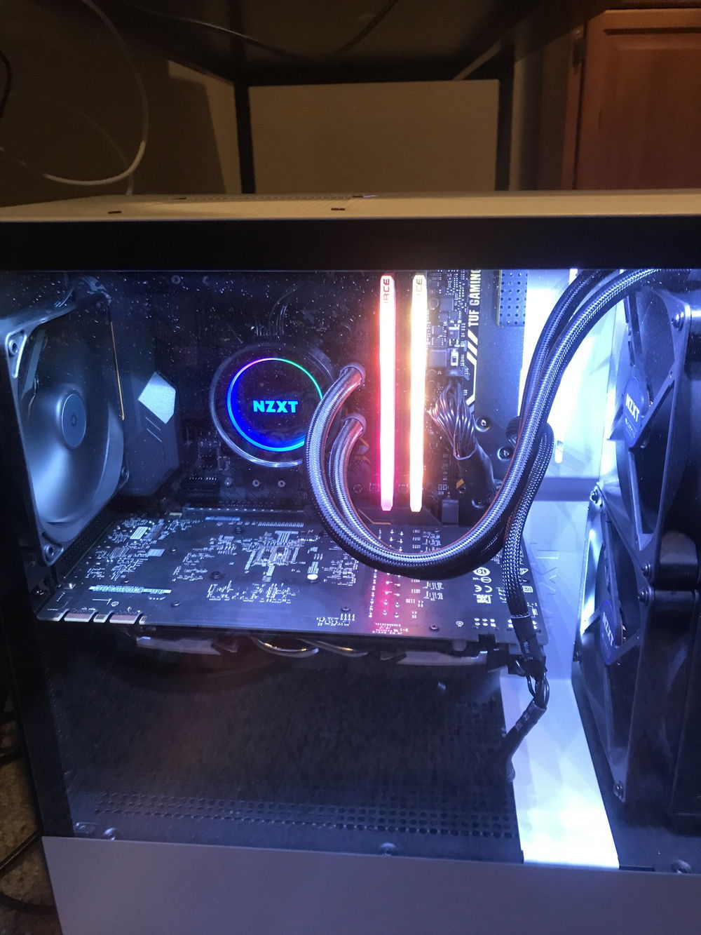 I really did what I could for cable management!