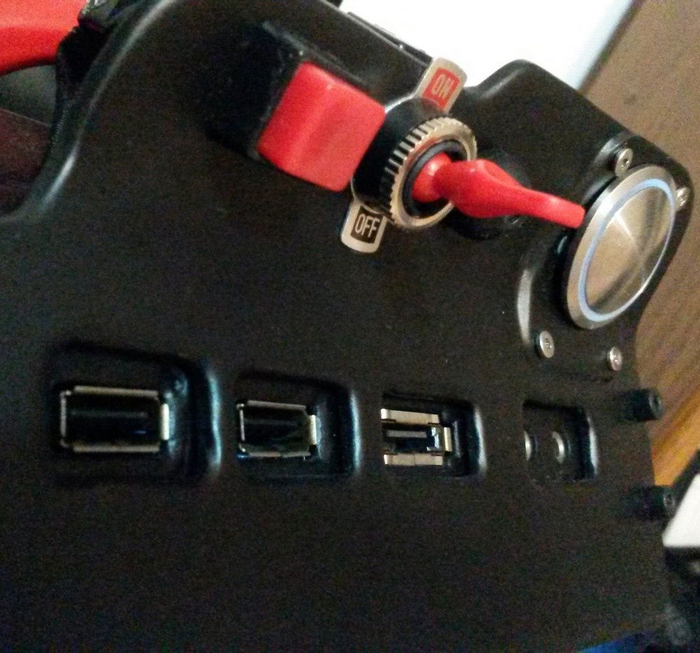 Custom :Power- Reset & Leds ON/OFF buttons