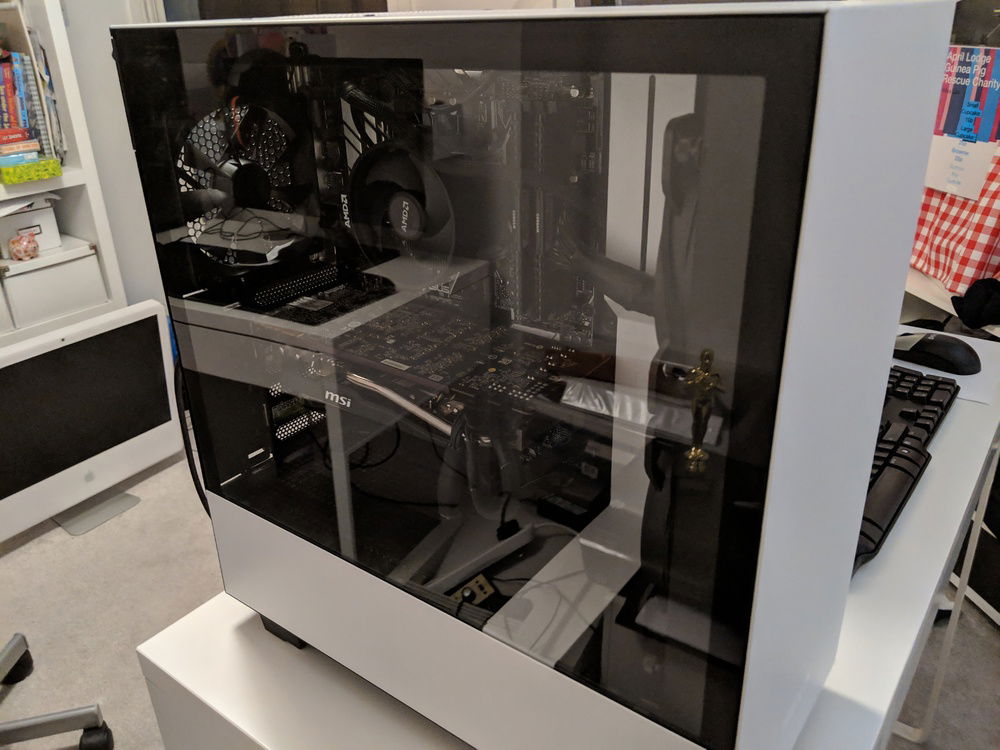 A view of the inside the PC.