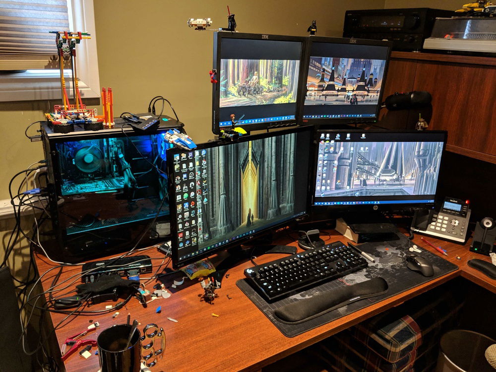 I swear I need all these monitors. Where else would I put my Lego Minifigs and ships?