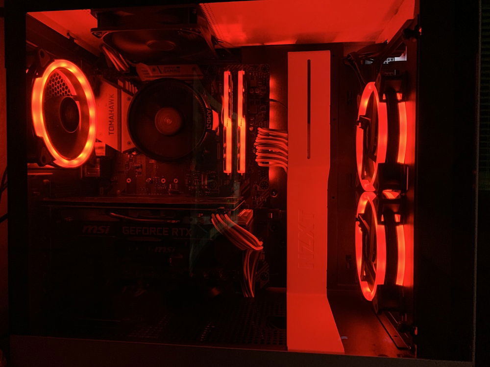 Red makes computer faster (hot red pushes the cooler to its limits)