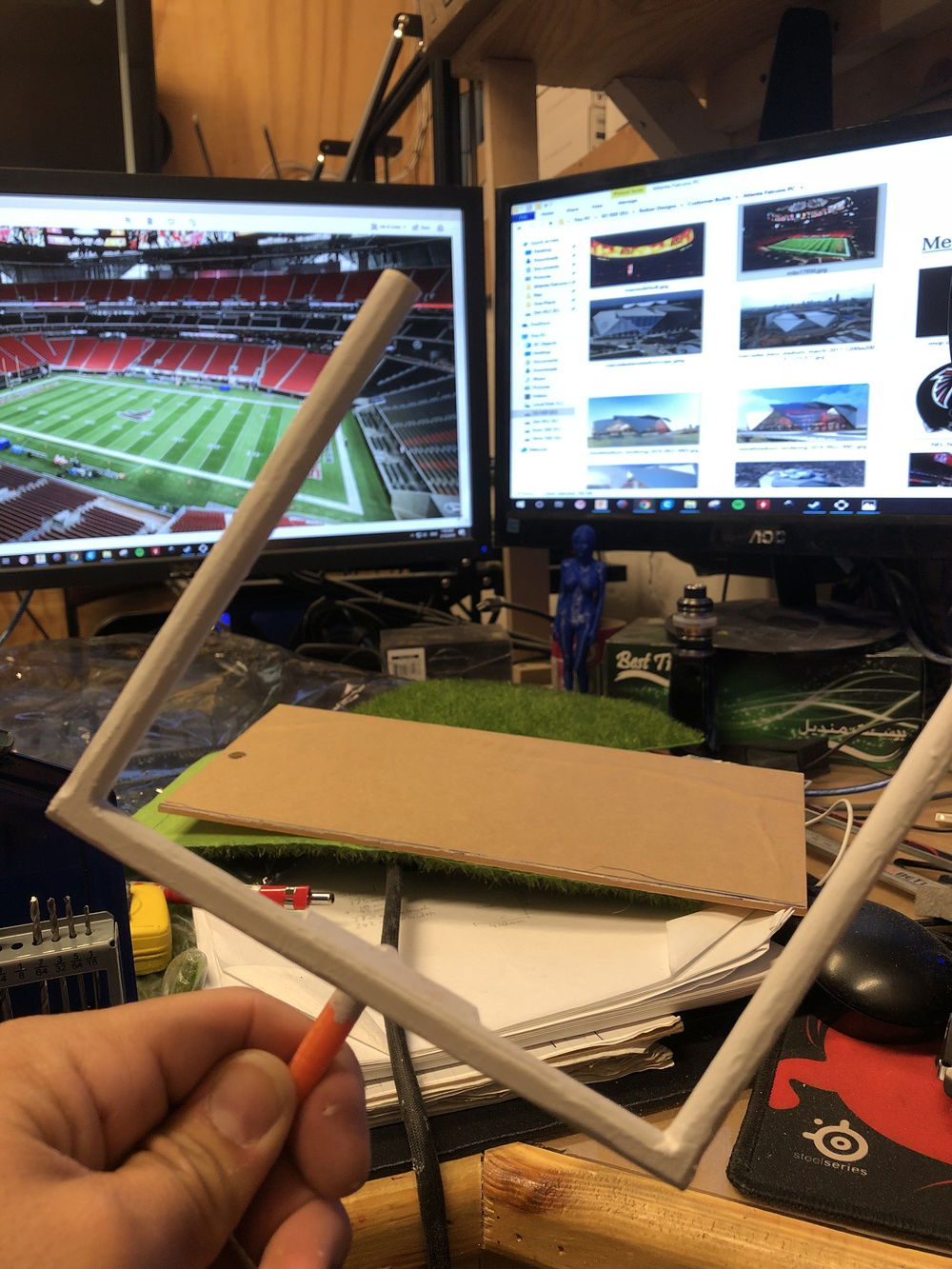 3D printed Football field goal