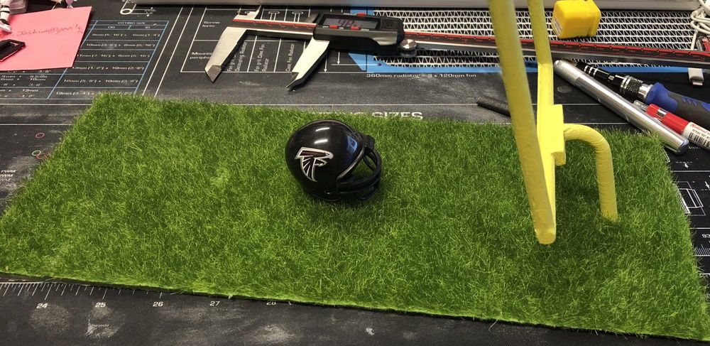 Turf and ATL FALCONS helmet
