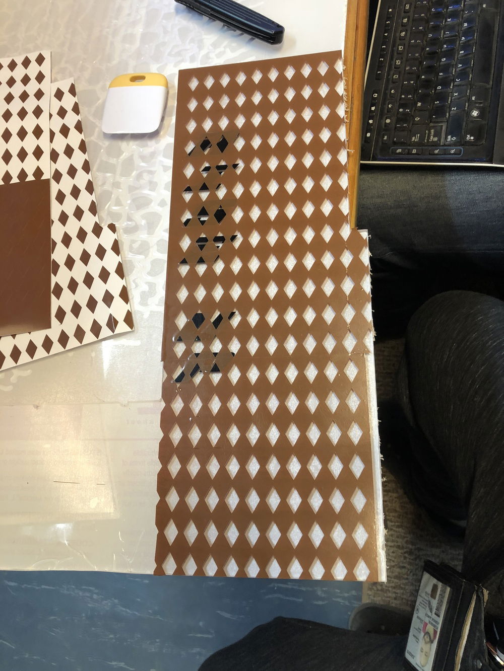 Vinyl stencil design