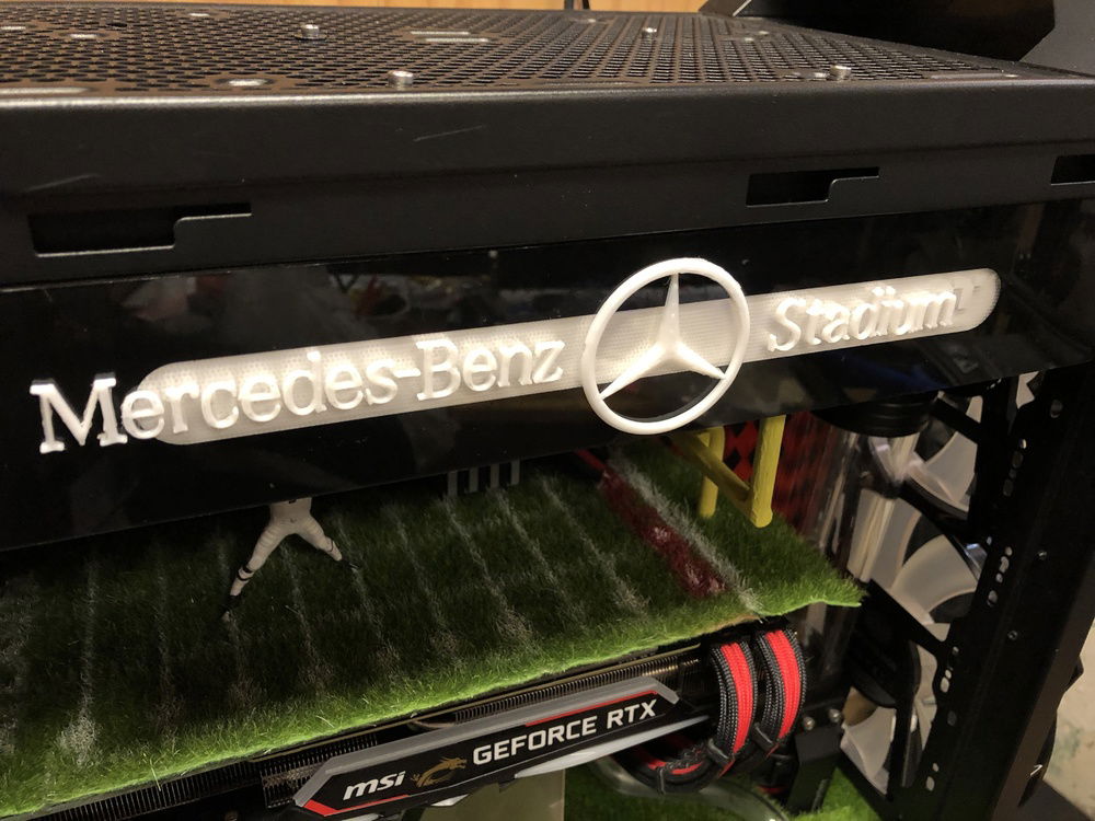 Mercedes Benz Stadium 3D Printed logo