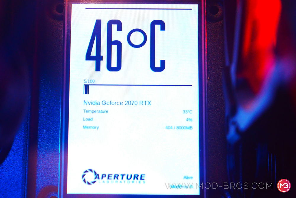 This is an Image of the Hardware Monitoring screen that displays all the pc's health. Here is a detail blog post and video on how we are doing it:
https://www.mod-bros.com/en/blog/detail/37