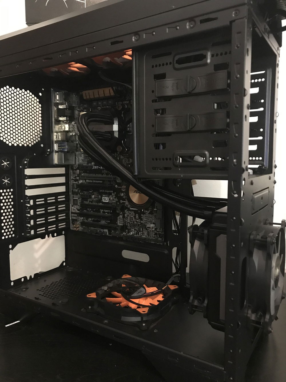 Mounted the h80i v2 to intake from the front.