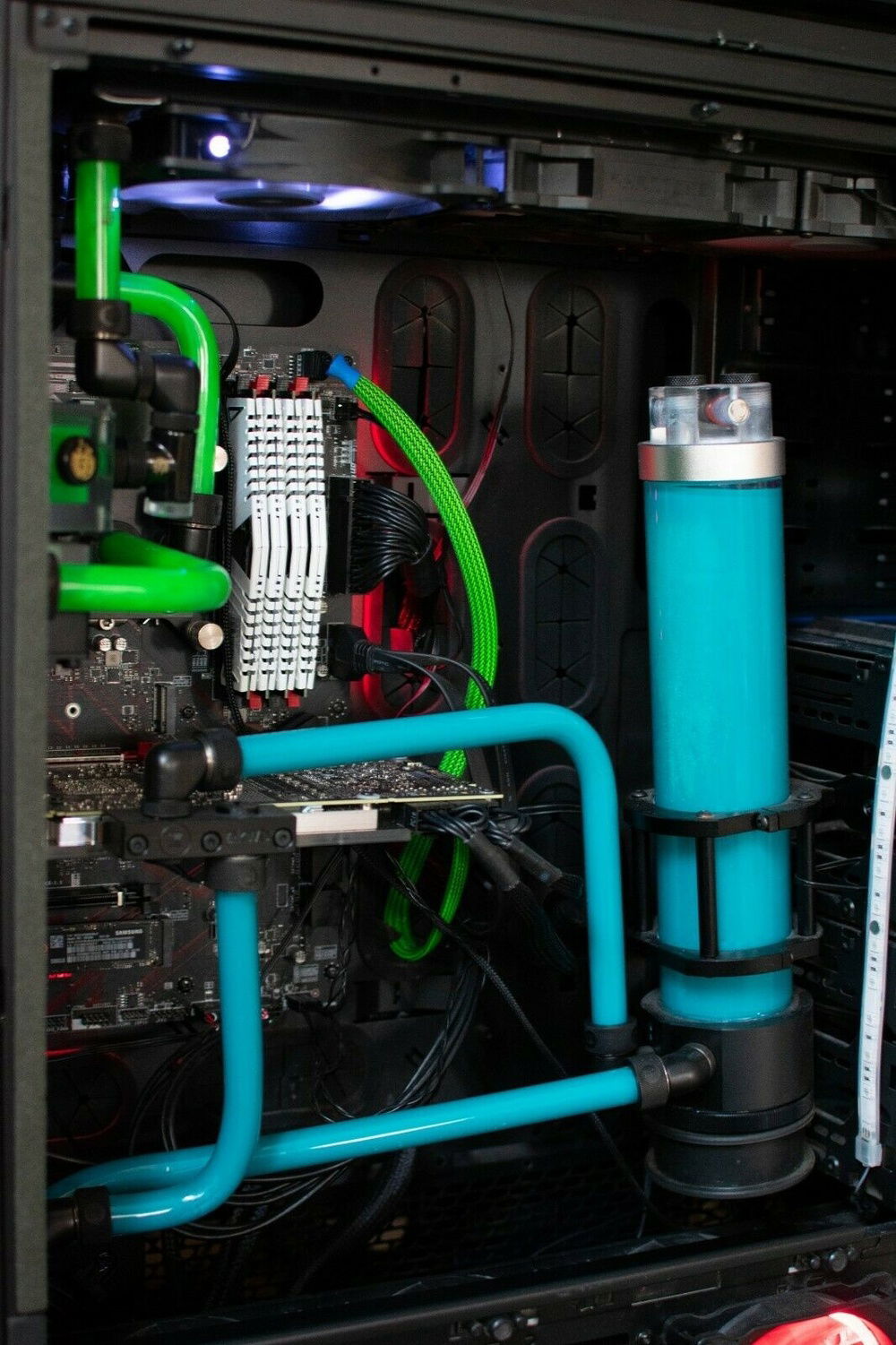 Fluid changed colors recently