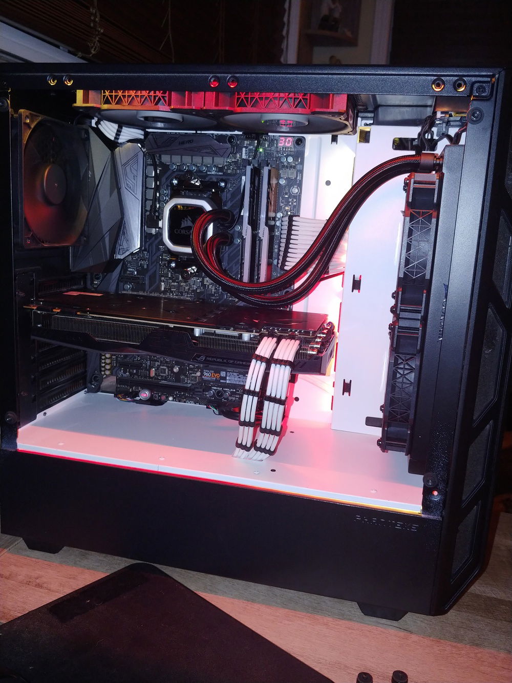 Case Lighting only Component Lighting Off Panel Off