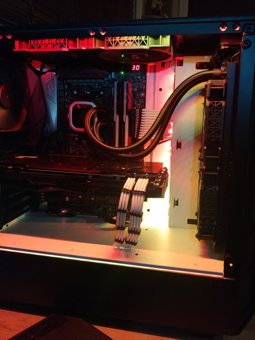 More Case Lighting only Component Lighting Off Panel Off