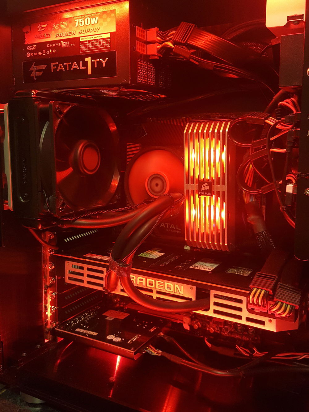 i had to go with a low profile fan in order to make the AIO for the GPU fit better.