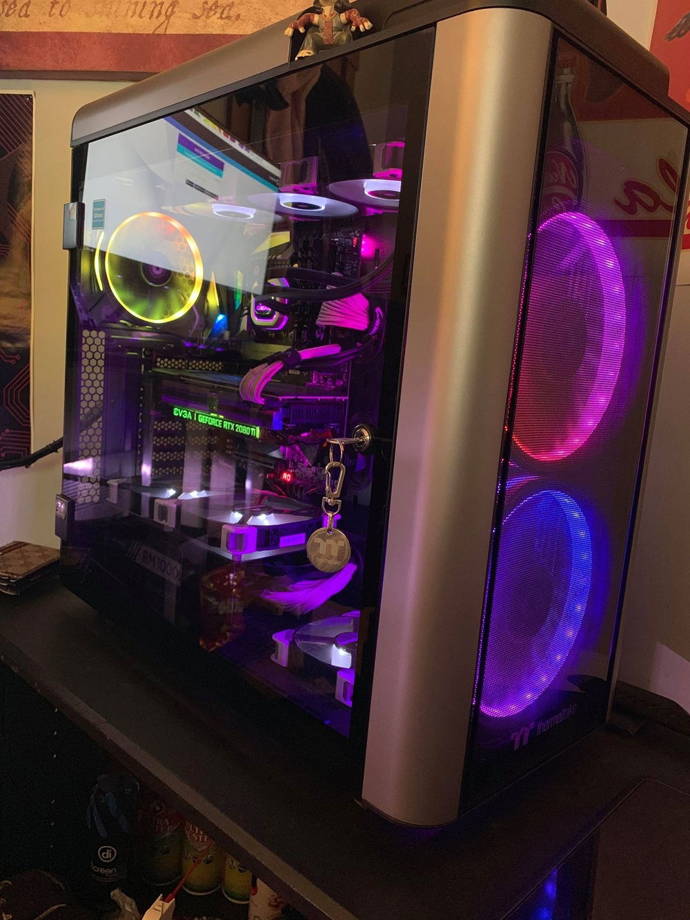 before cablemod aio sleeving