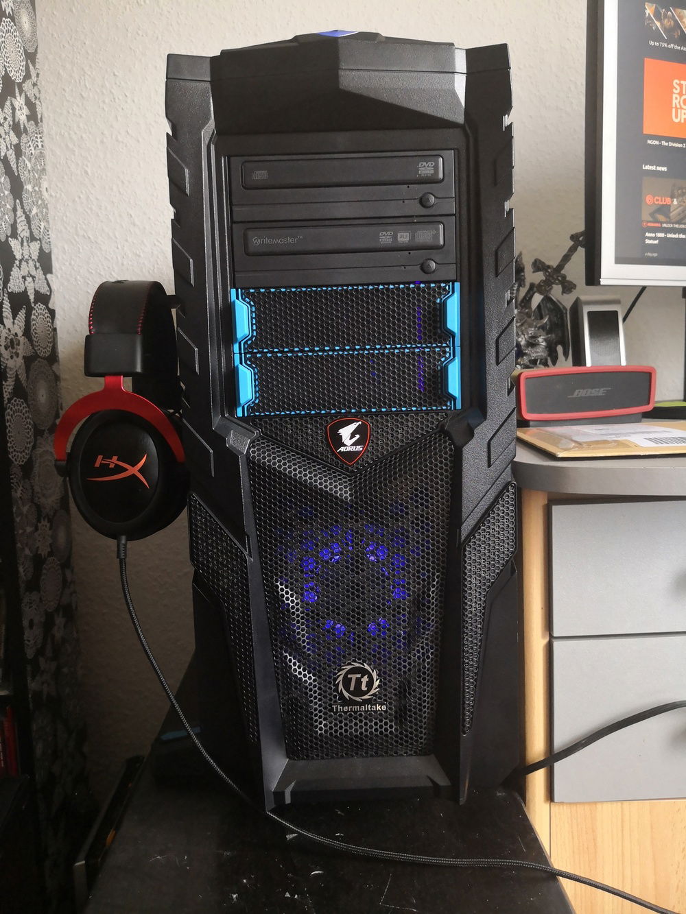 Front view with new 200mm inlet fan.