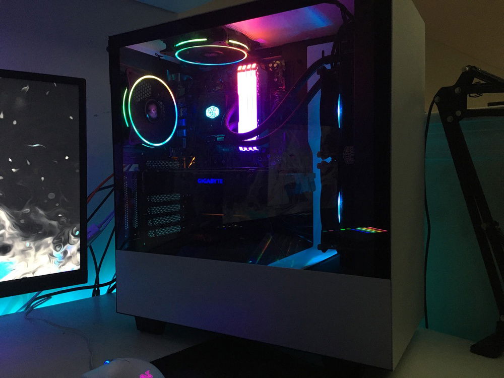 White NZXT h500i build » builds.gg