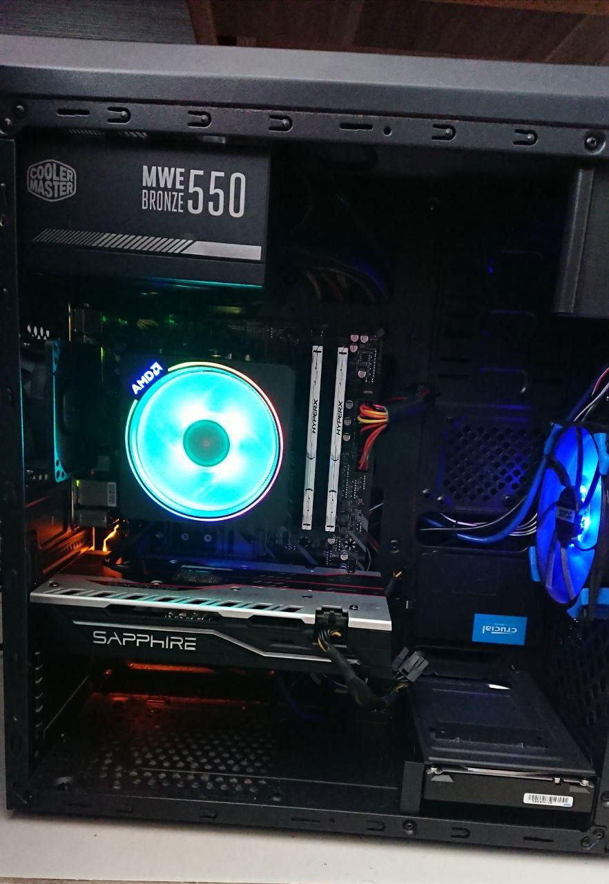 General inside look with computer on